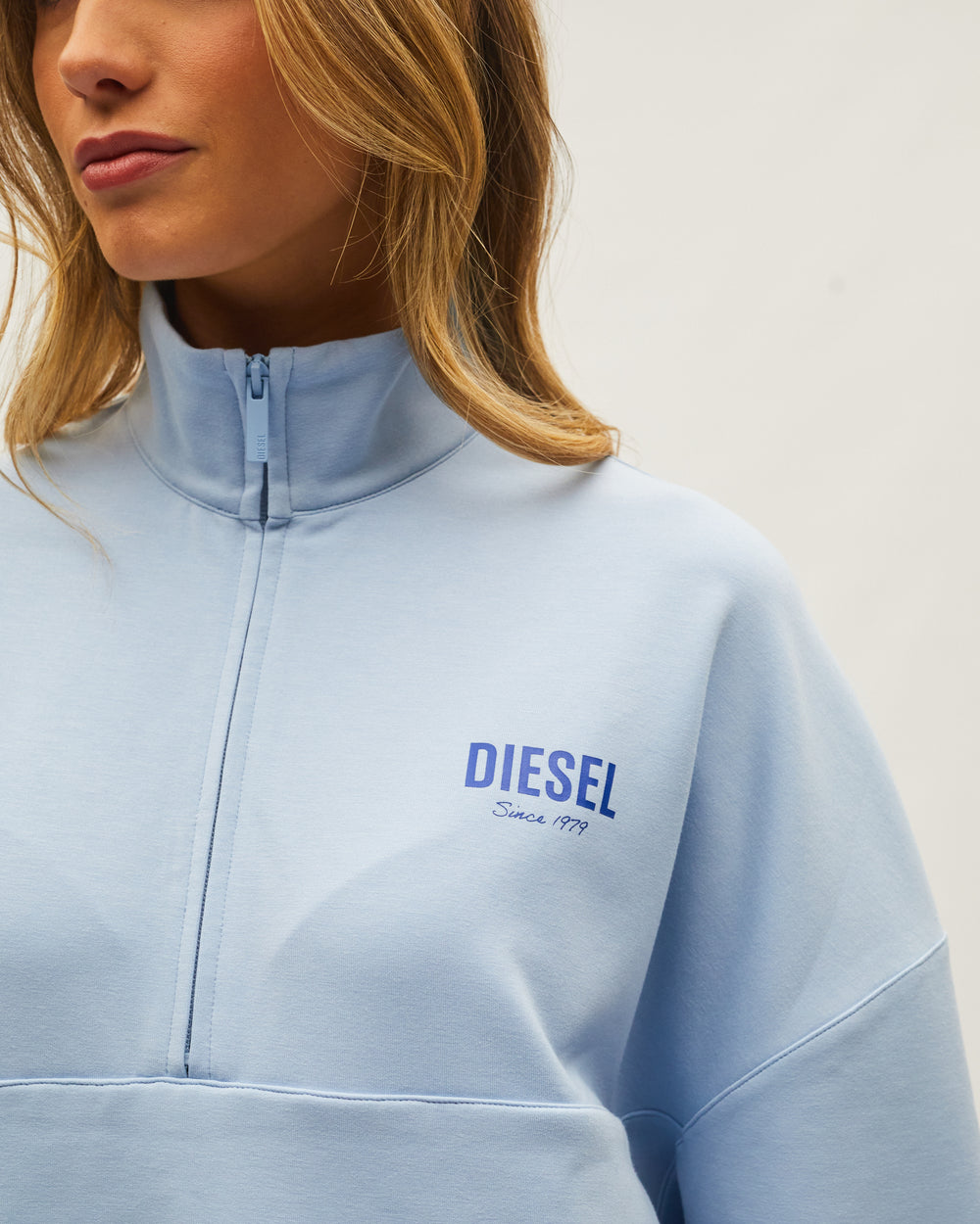Maye Half Zip Azure Haze