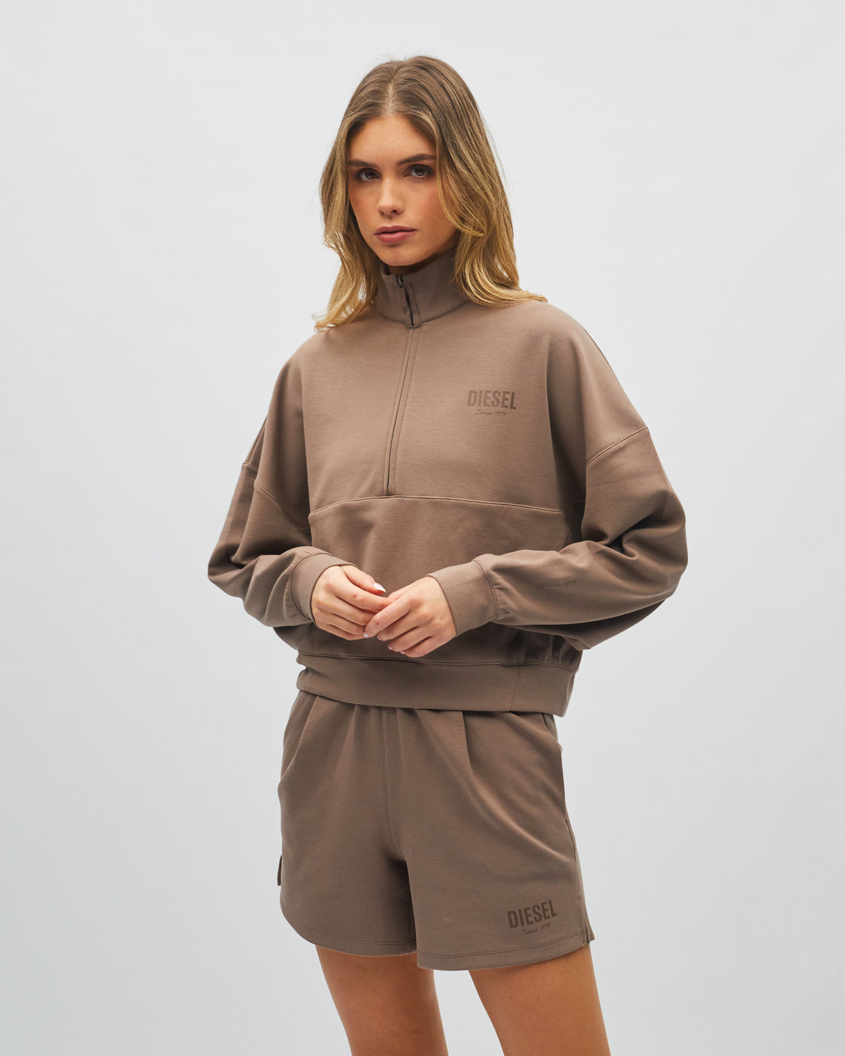 Maye Half Zip Soft Mocha