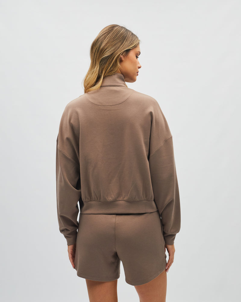 Maye Half Zip Soft Mocha
