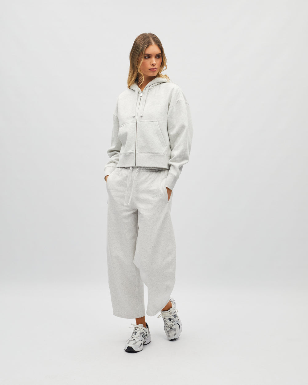 Ellis Barrel Jogger Stone Marl