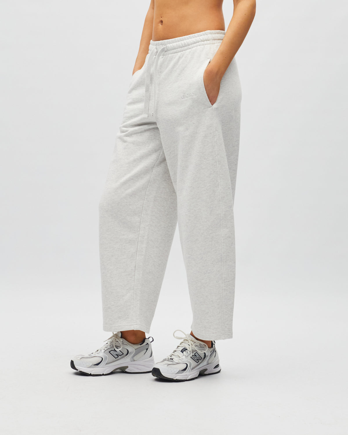 Ellis Barrel Jogger Stone Marl