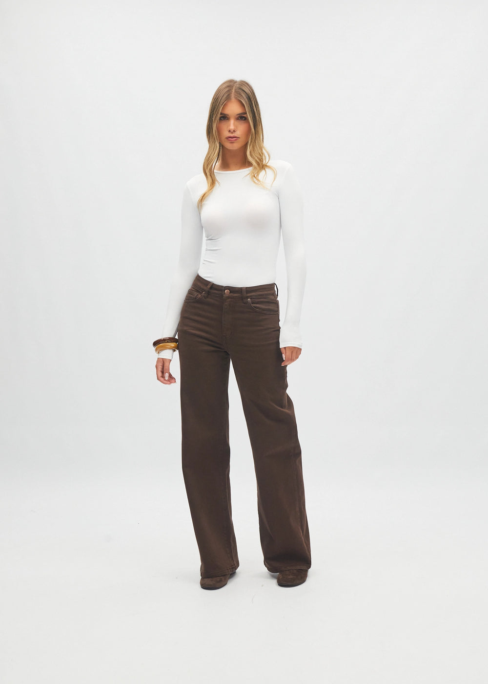 Paris Wide Leg Cocoa