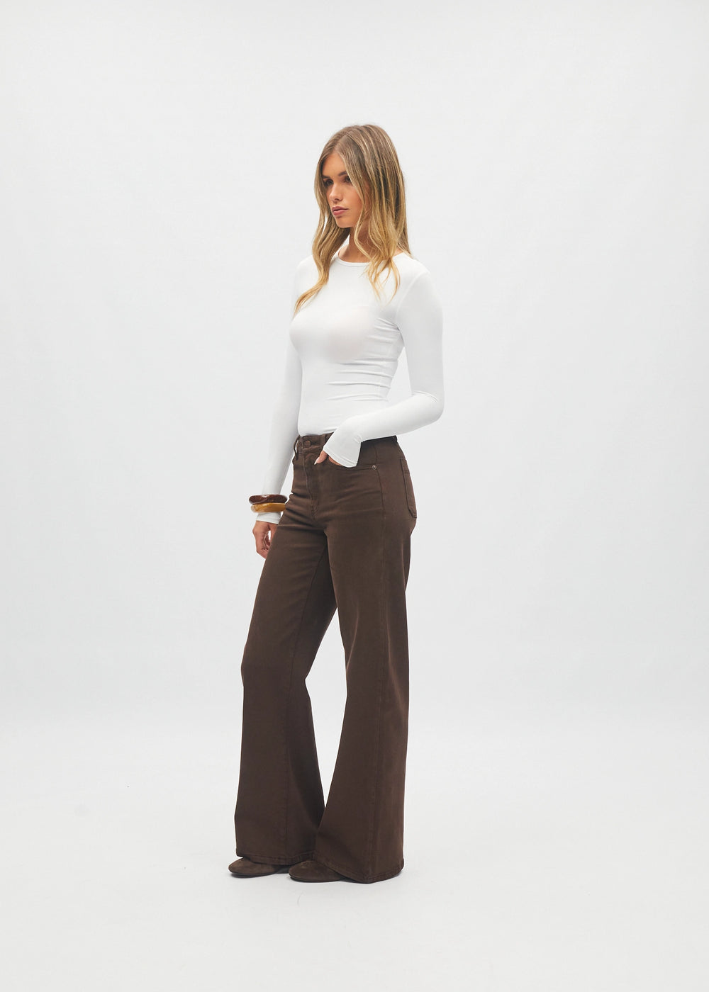 Paris Wide Leg Cocoa