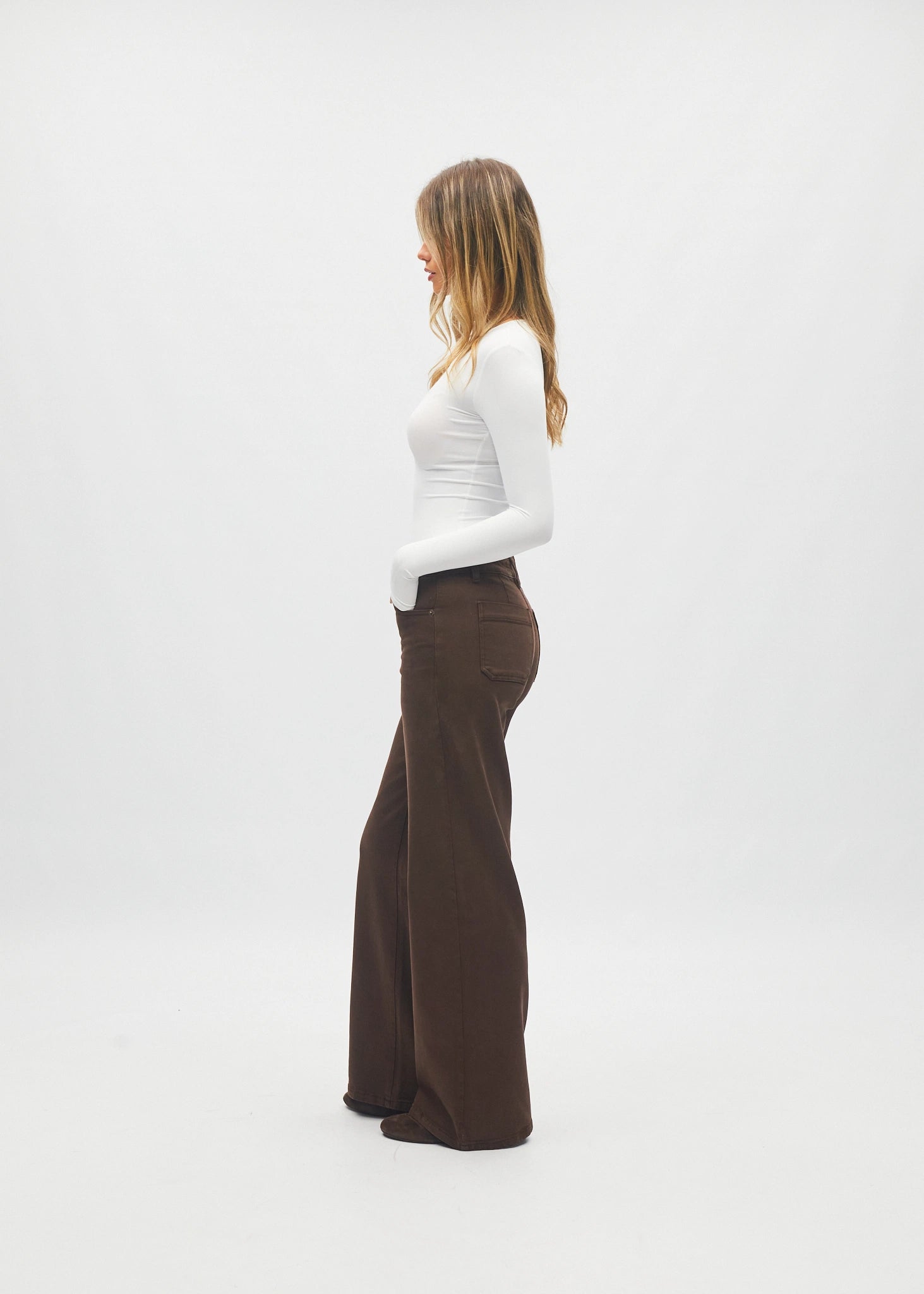 Paris Wide Leg Cocoa
