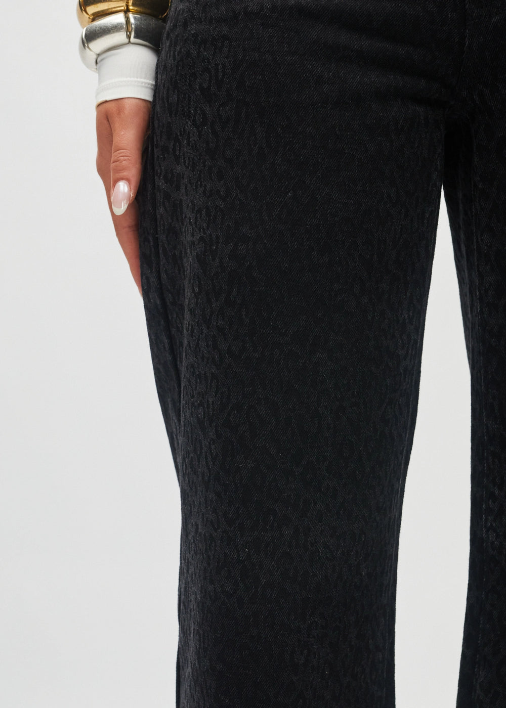 Paris Wide Leg Black Leopard Print