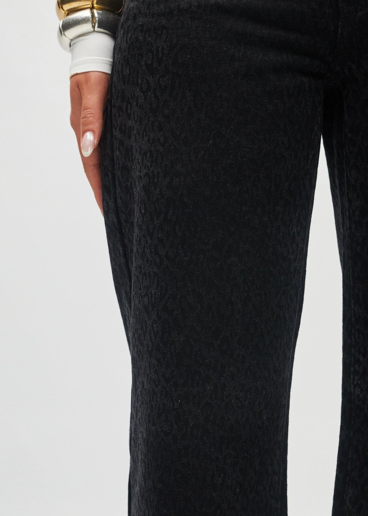 Paris Wide Leg Black Leopard Print