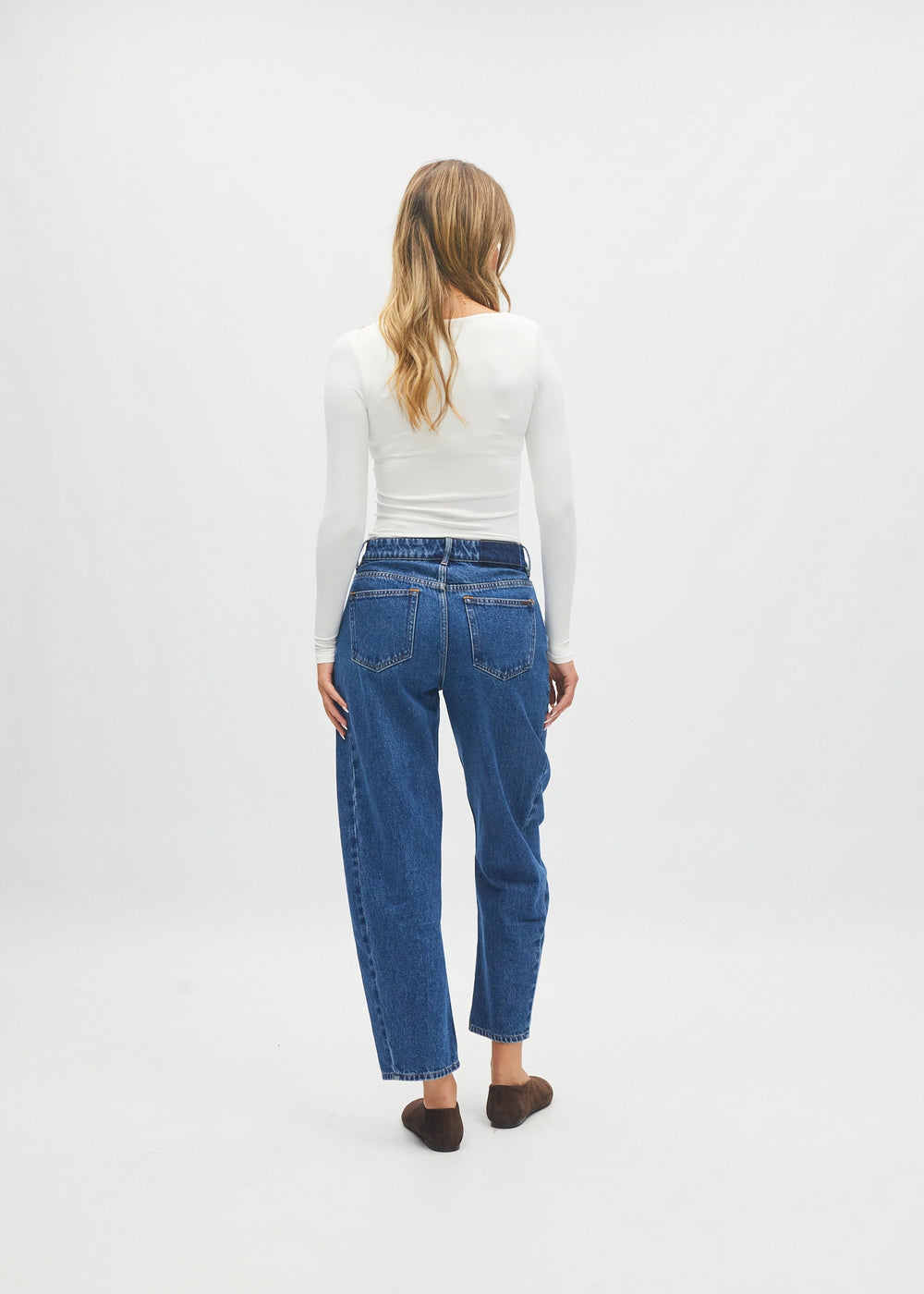 Yvette Barrel Fit Dark Blue