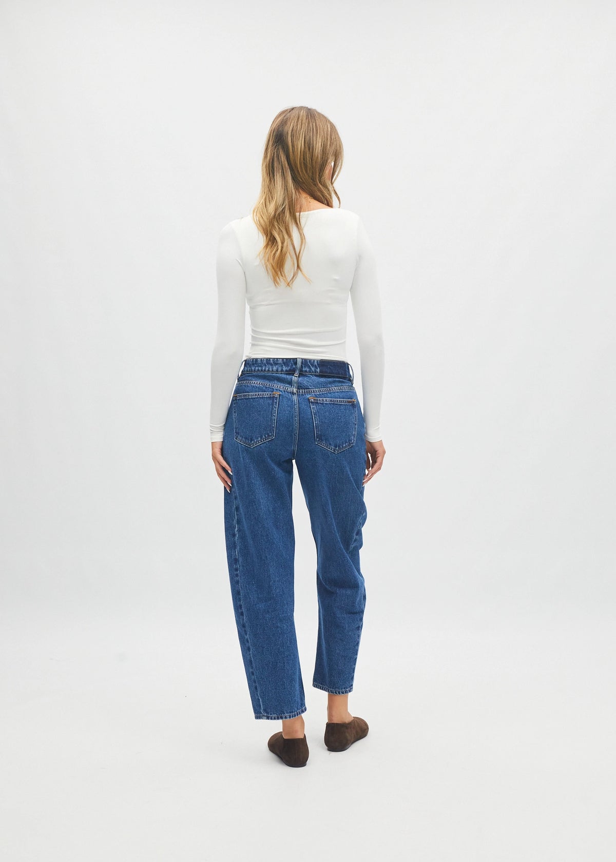 Yvette Barrel Fit Dark Blue