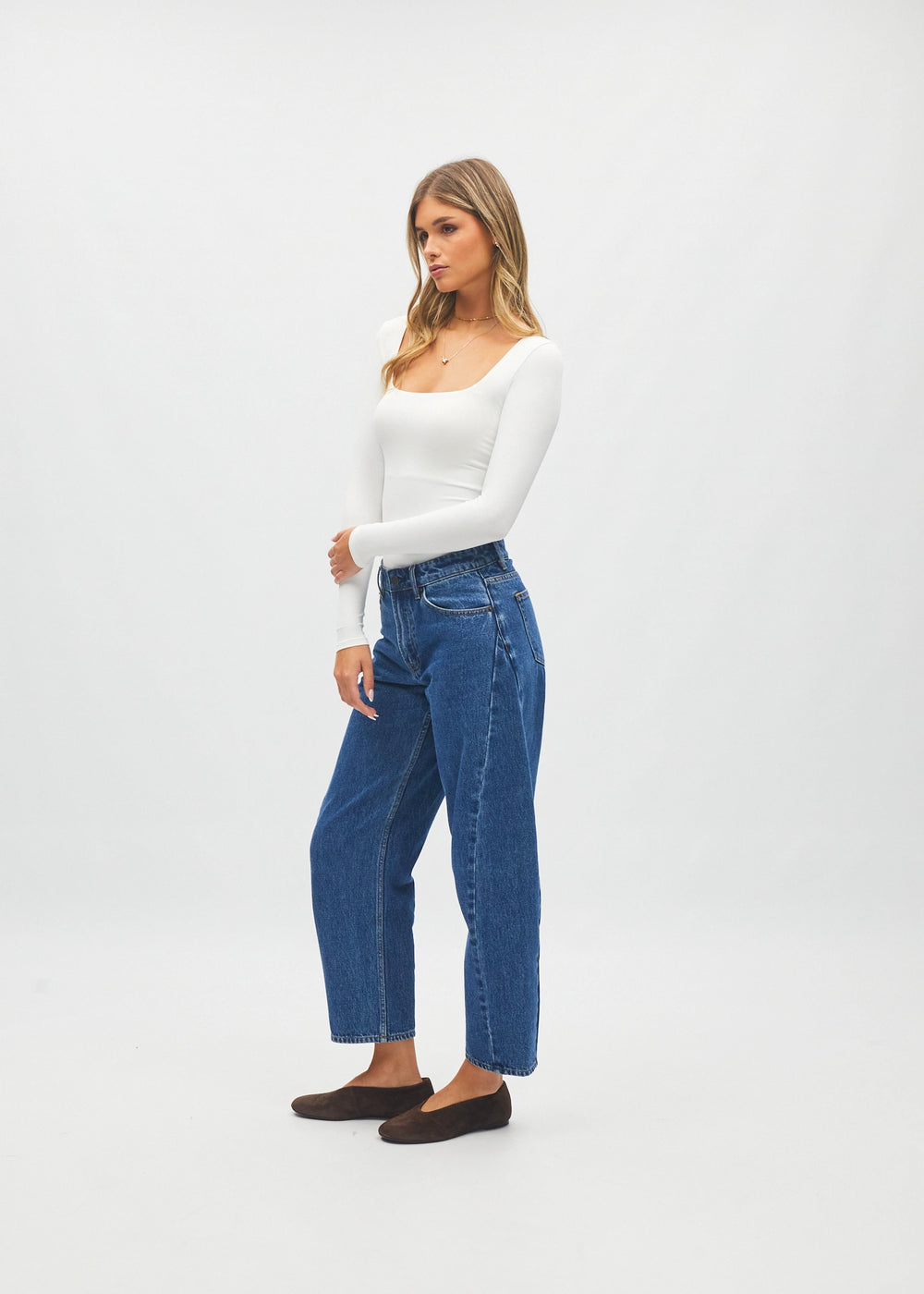 Yvette Barrel Fit Dark Blue