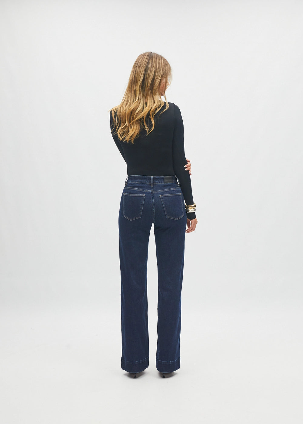 Claudia Wide Leg Jean Indigo Blue