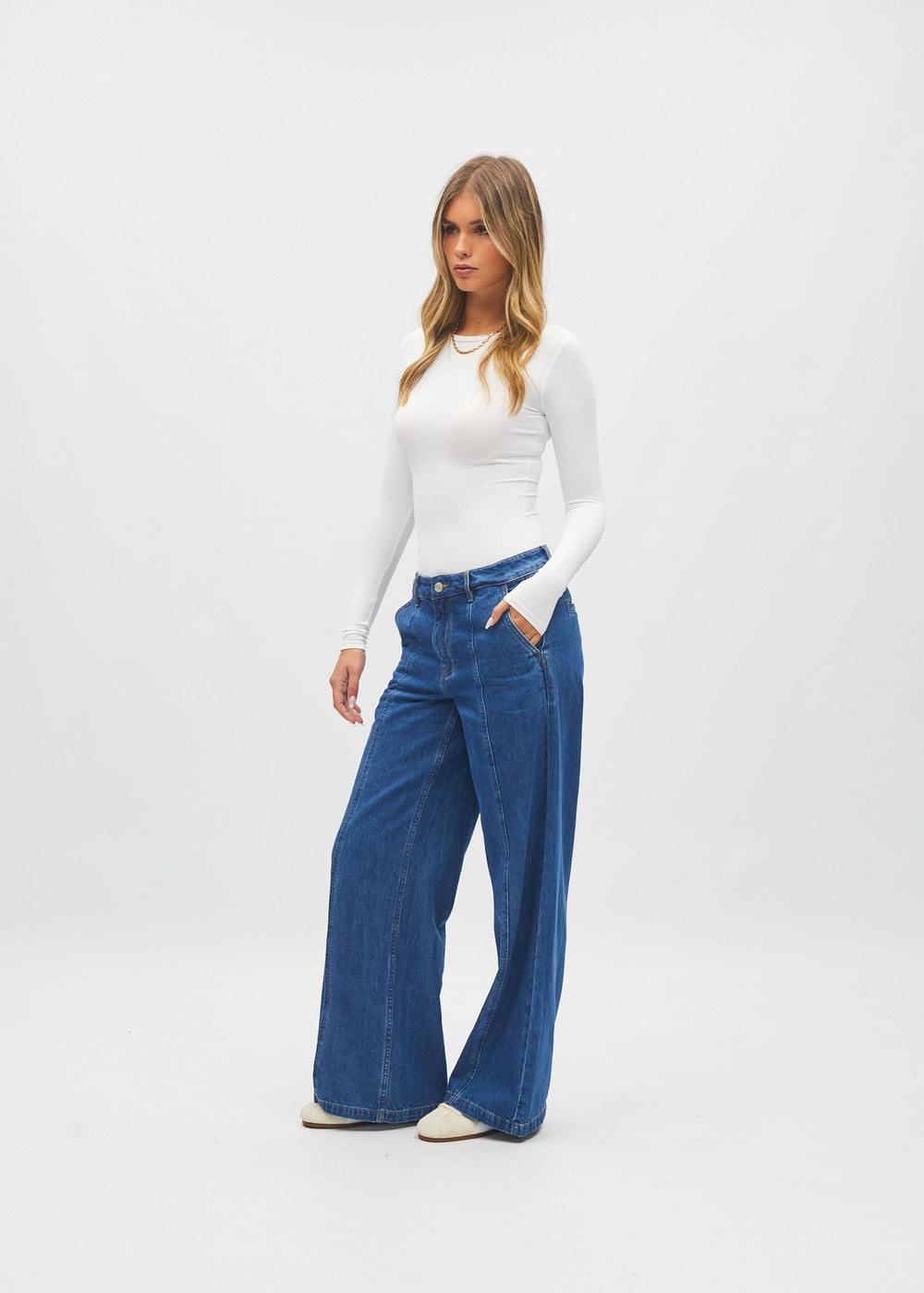 Lauren Wide Leg Blue