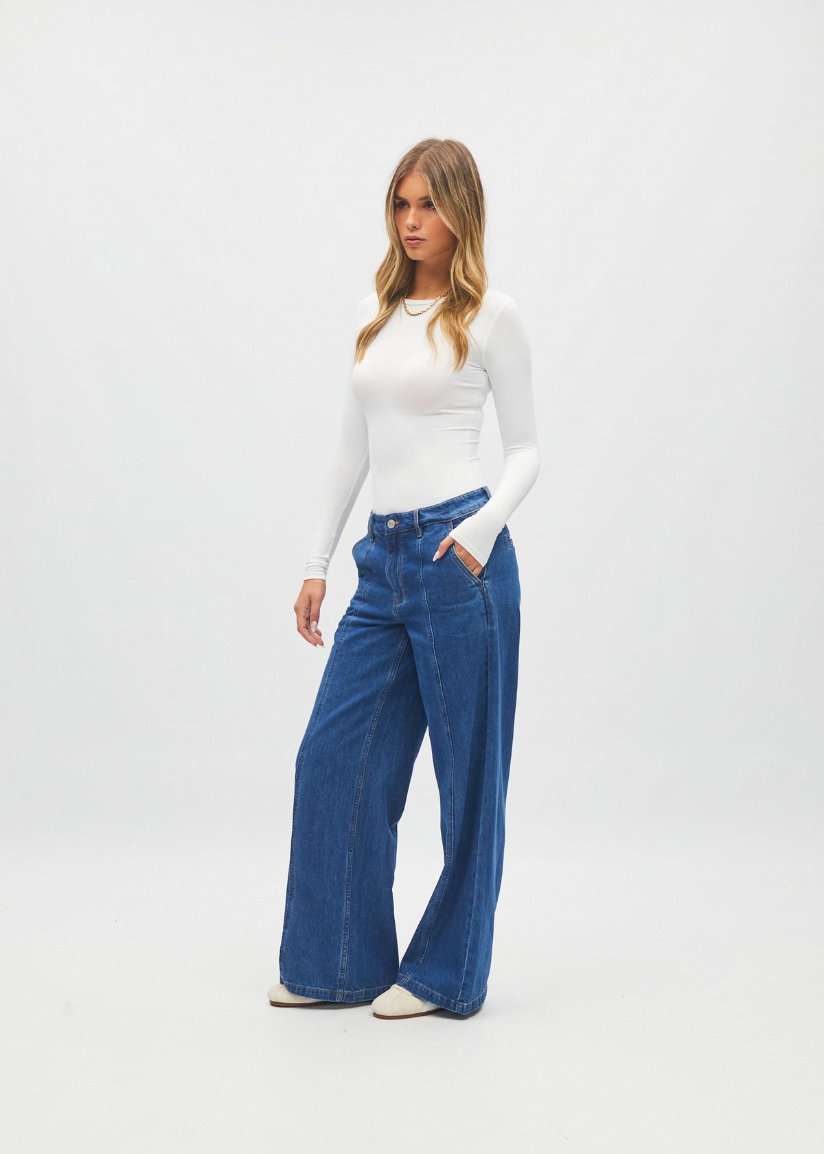 Lauren Wide Leg Blue