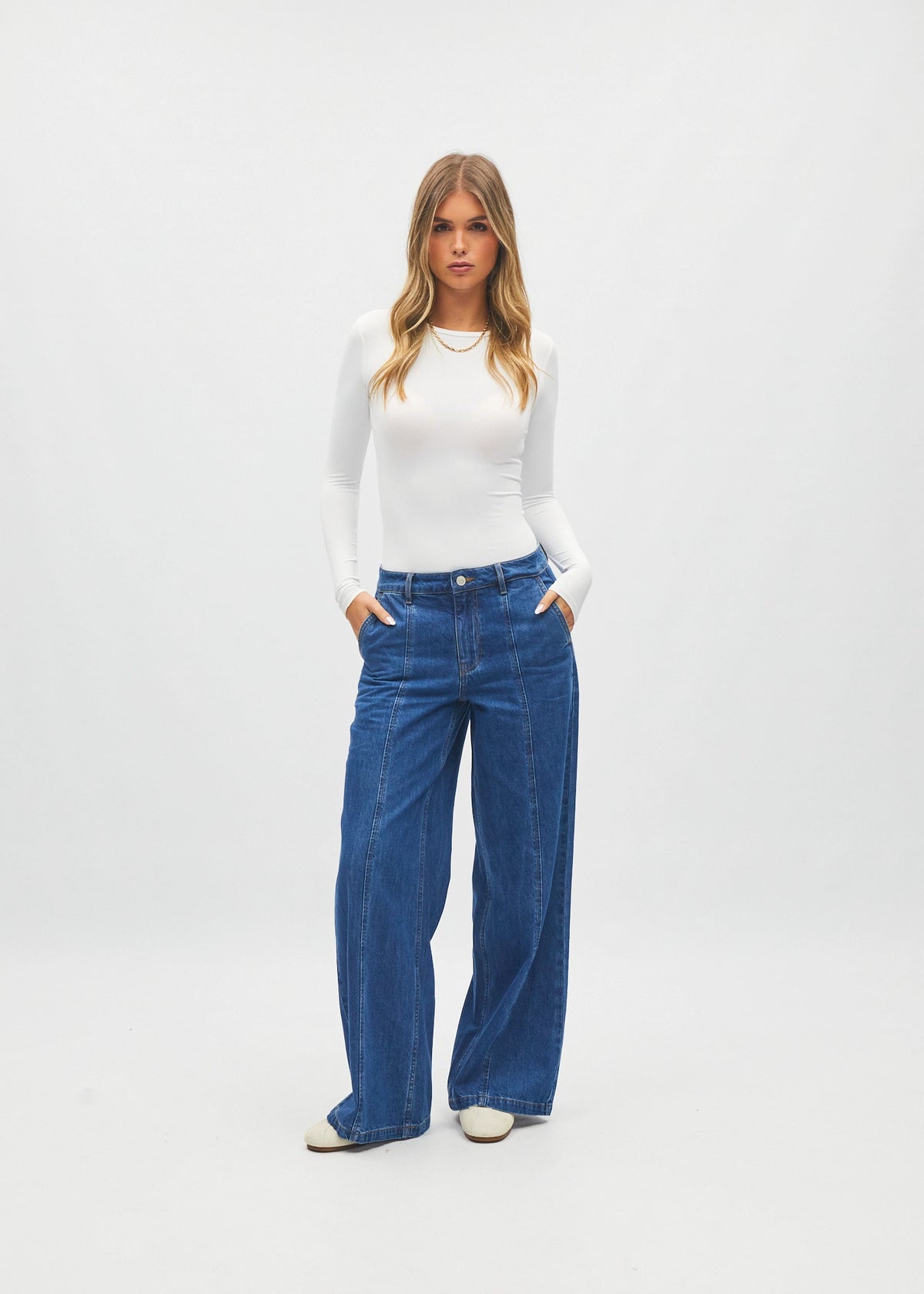 Lauren Wide Leg Blue