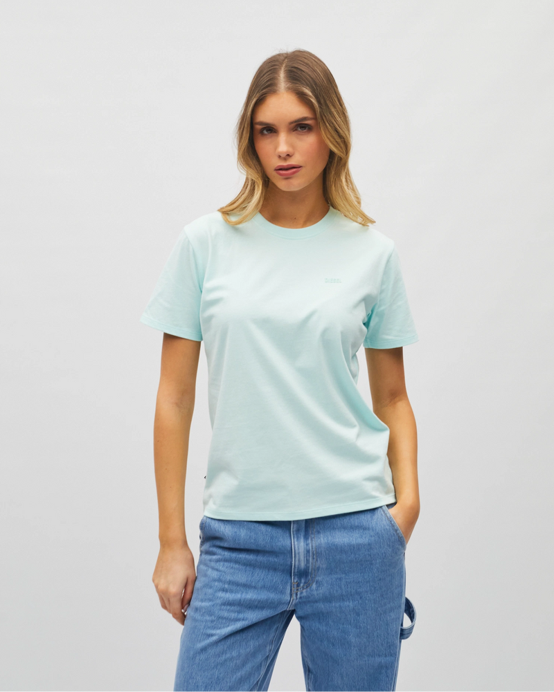 Jada Basic O Neck Aqua Bleach