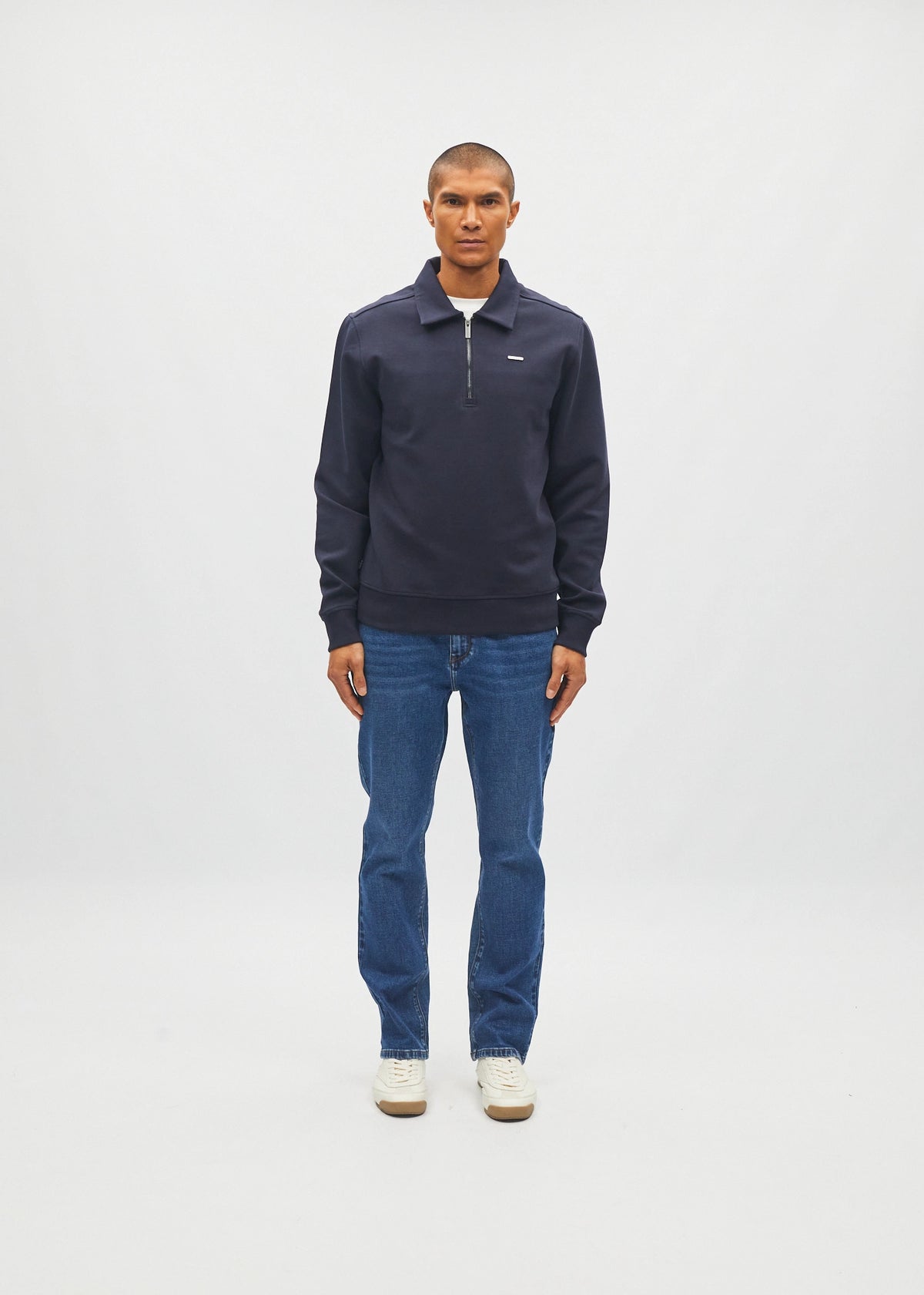James Half Zip Metro Navy