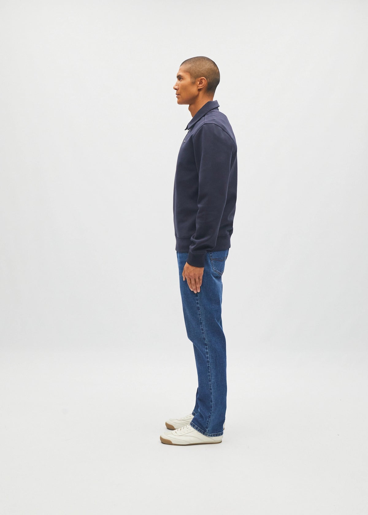 James Half Zip Metro Navy