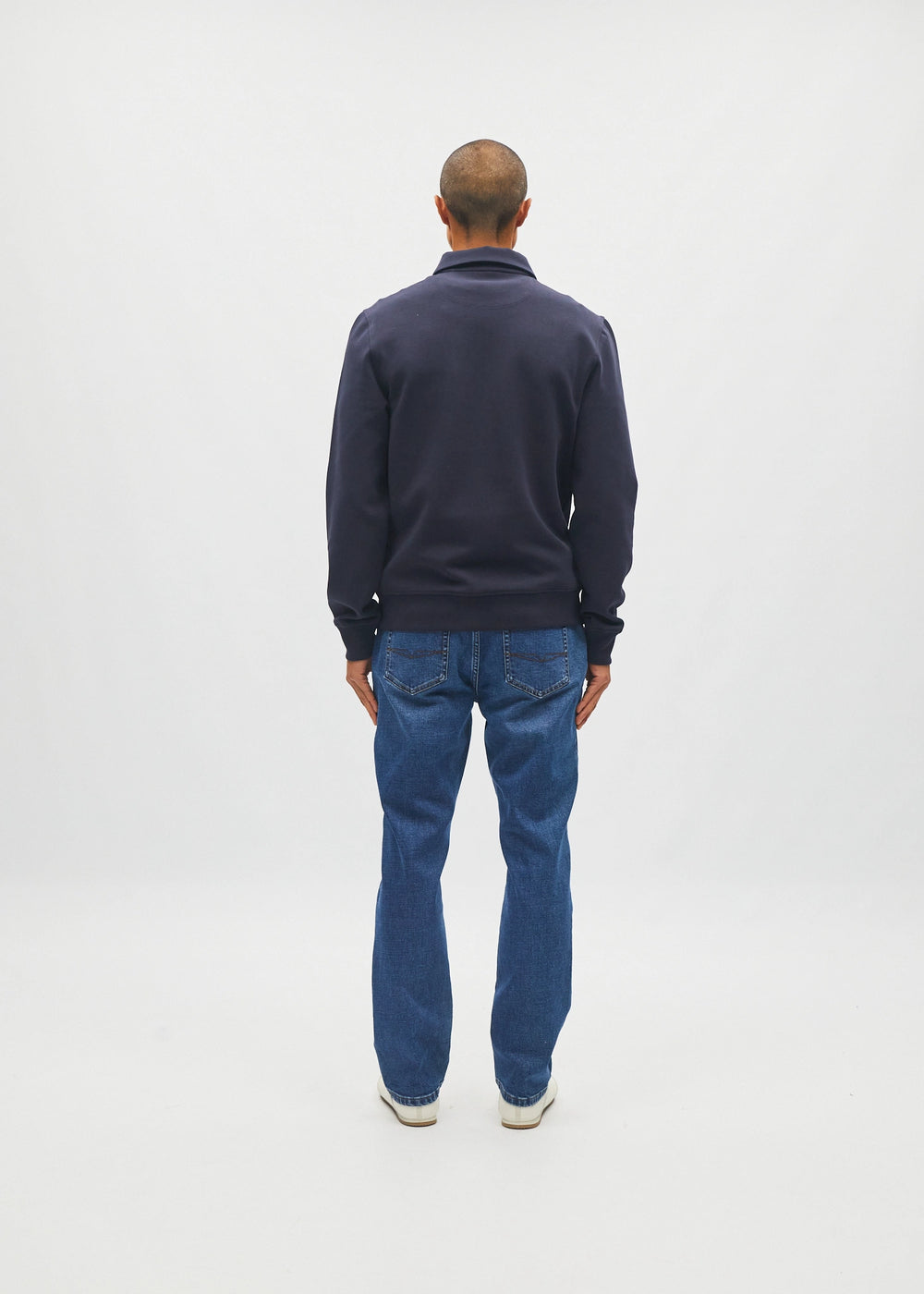 James Half Zip Metro Navy