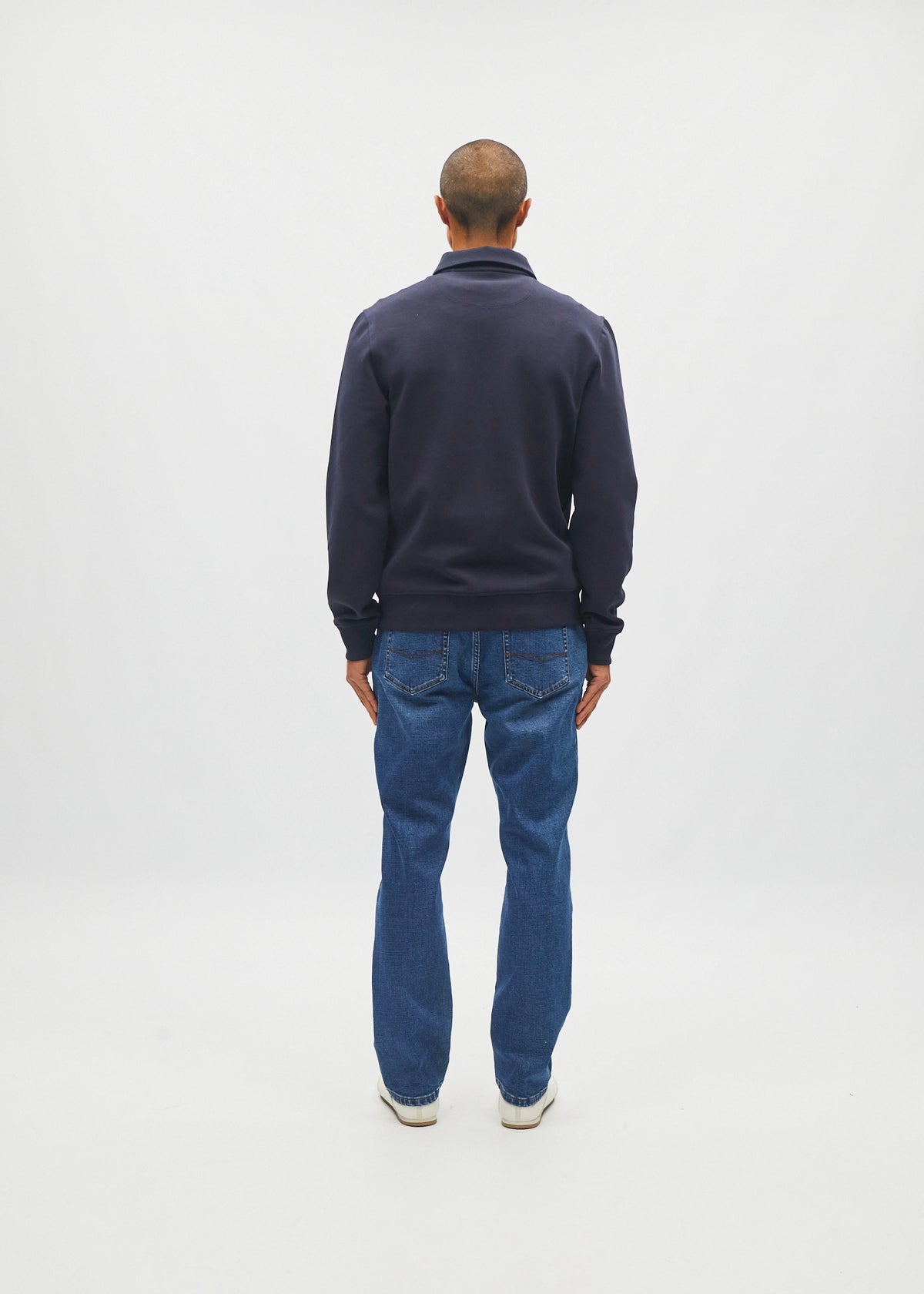 James Half Zip Metro Navy