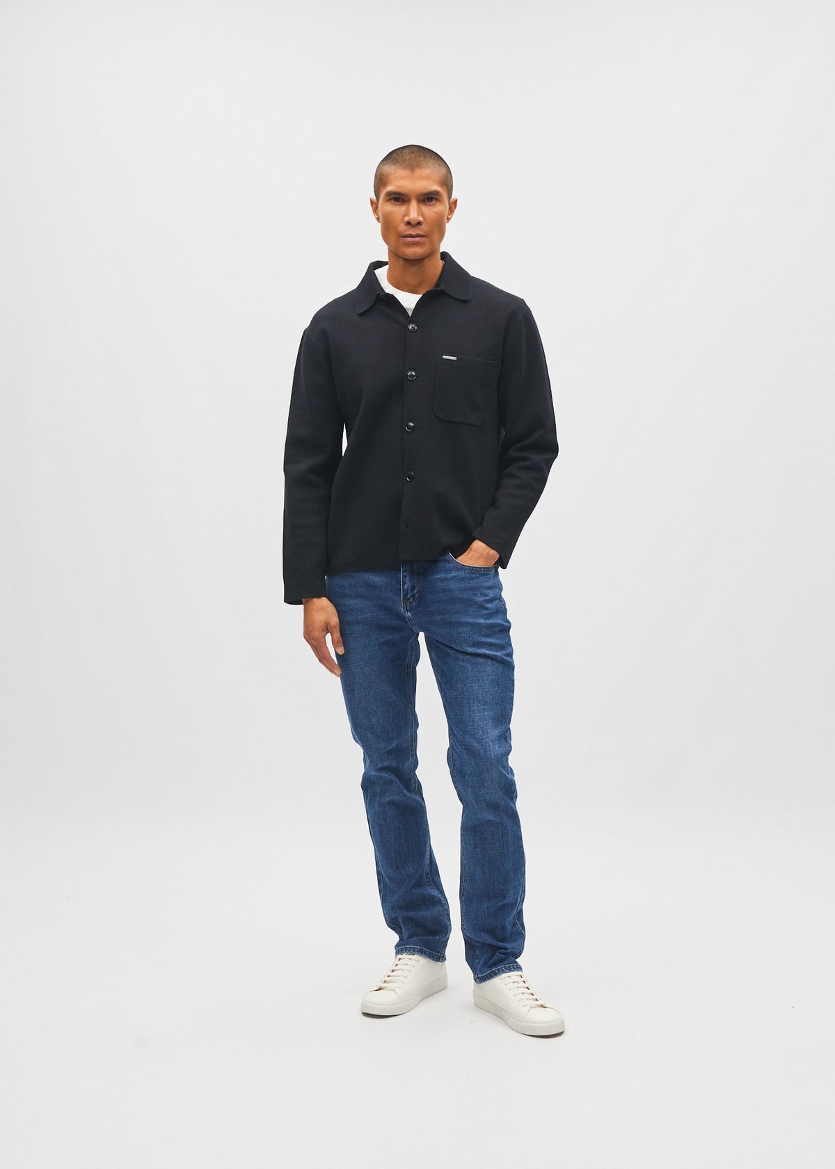 Jarvis Cardigan Black Tar