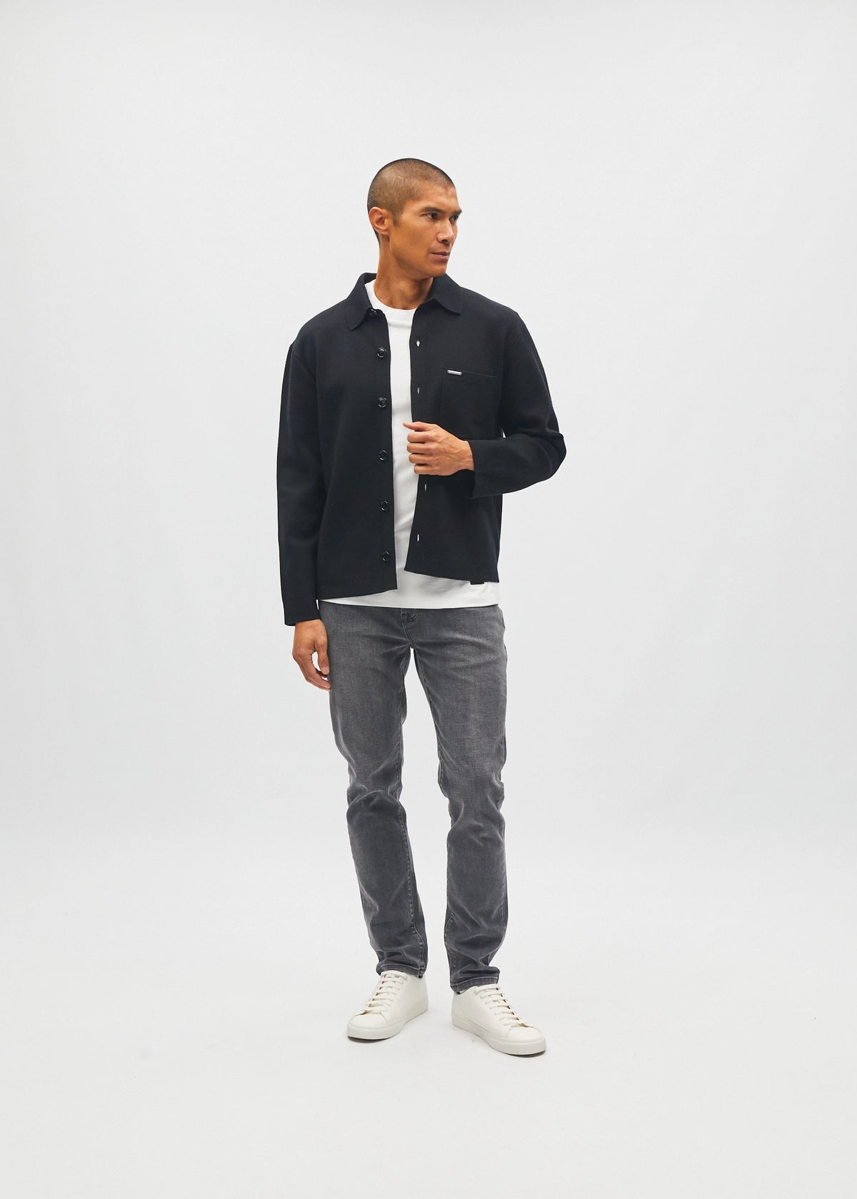 Jarvis Cardigan Black Tar