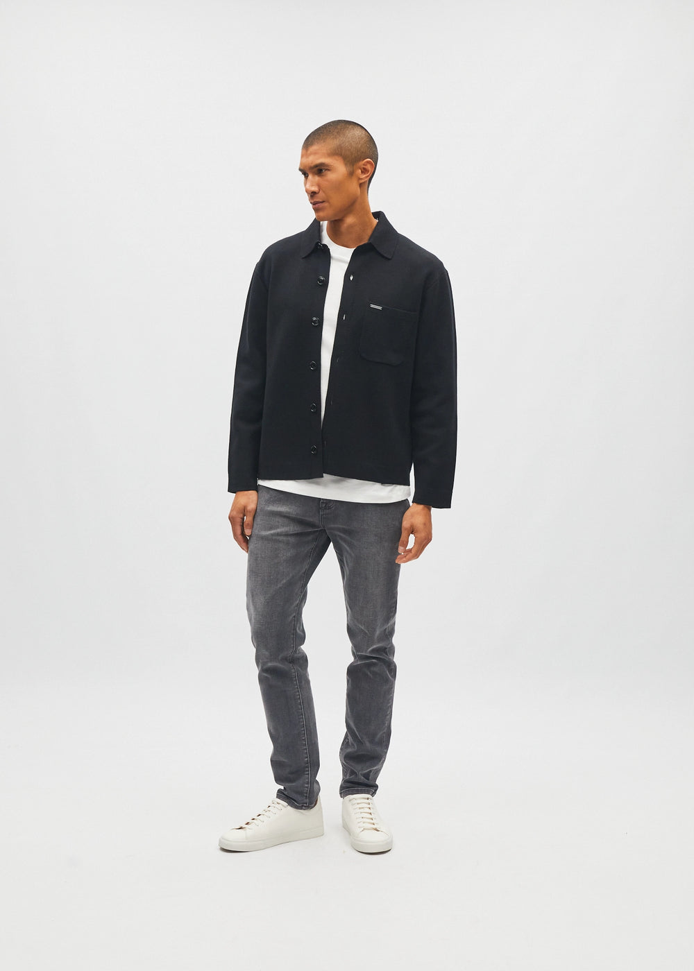 Jarvis Cardigan Black Tar