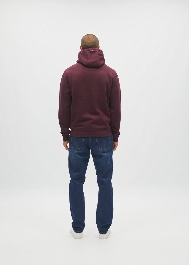 Julian Hoodie Deep Burgundy