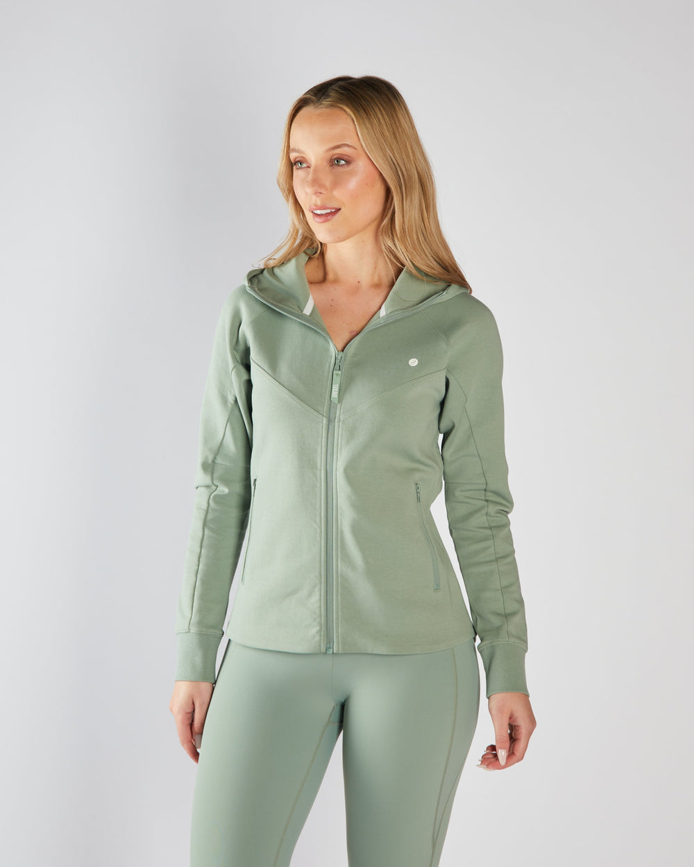 Kai Full Zip Hoody Moss Green