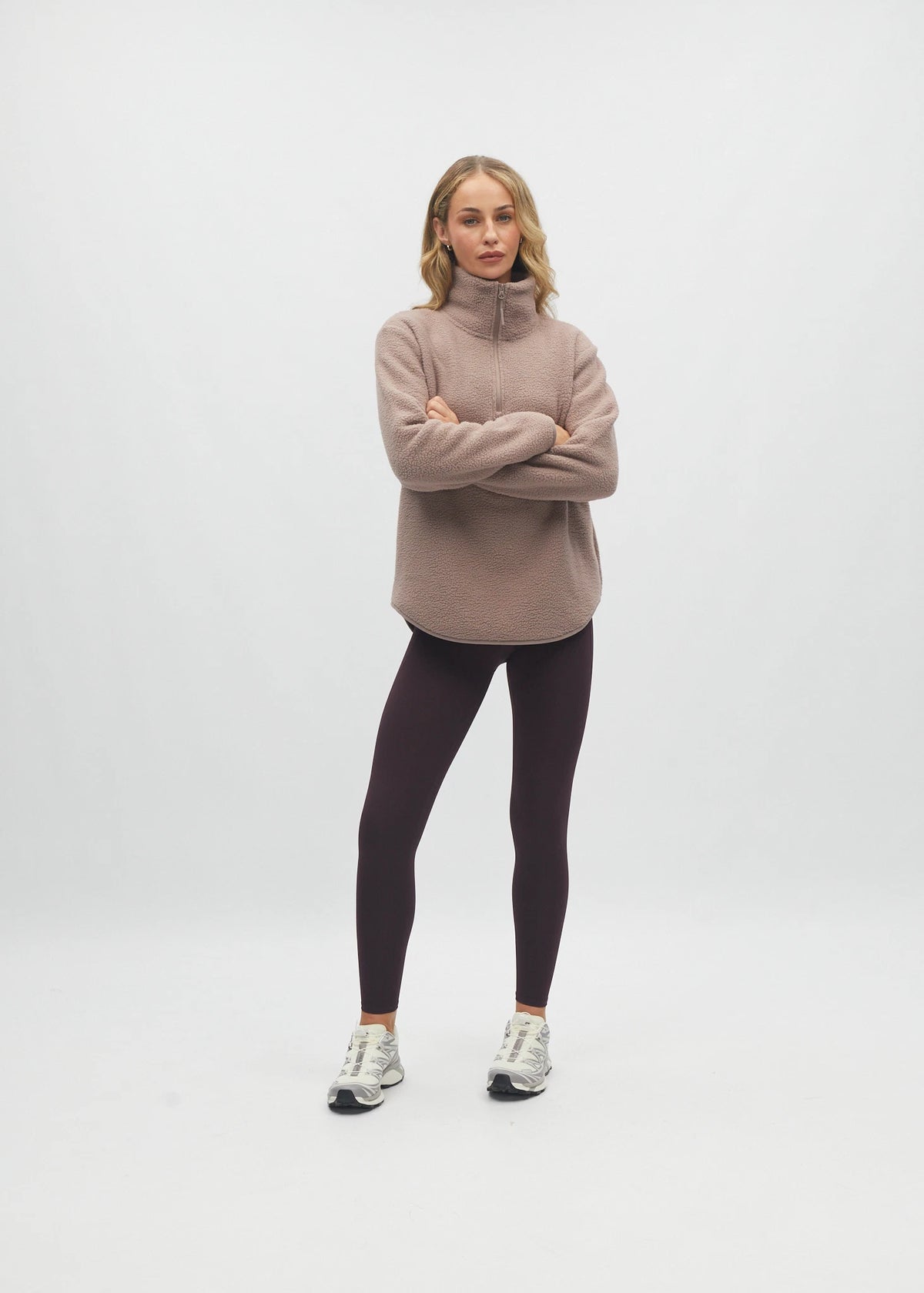 Kapri Half Zip Taupe