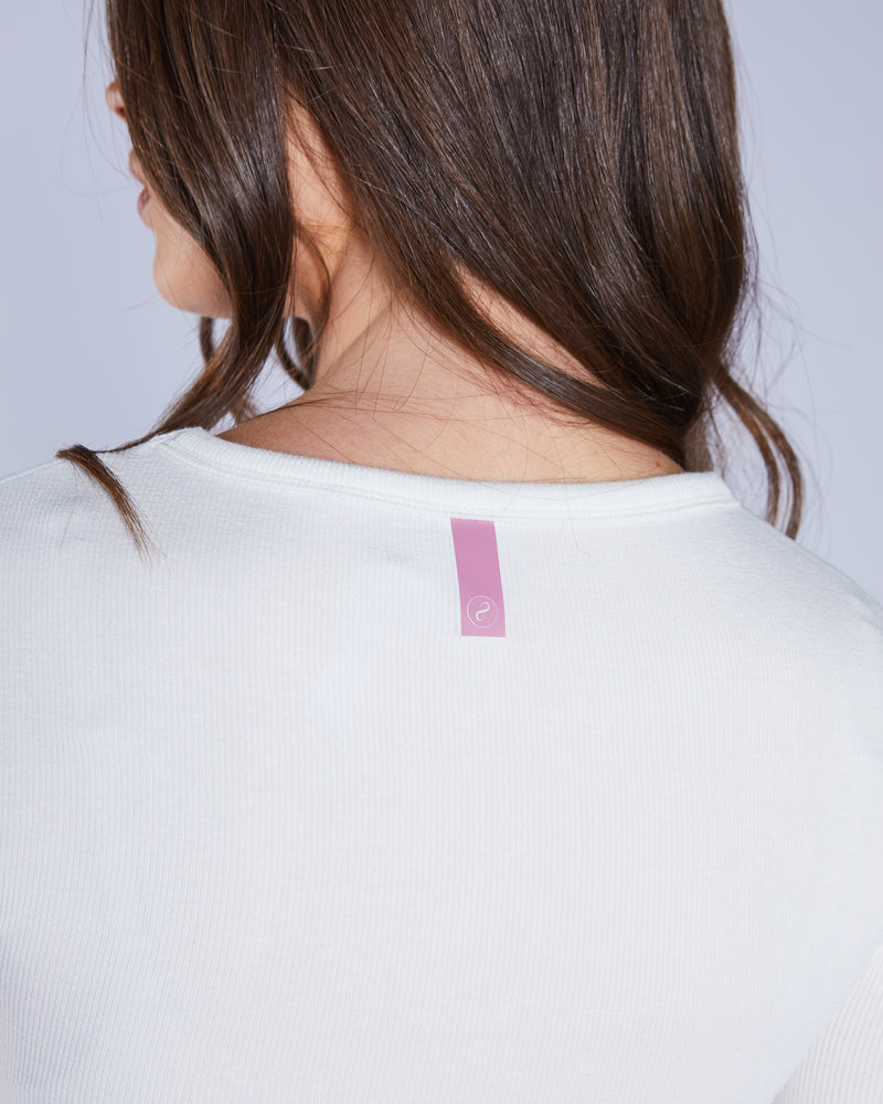Lily LS Top Ecru