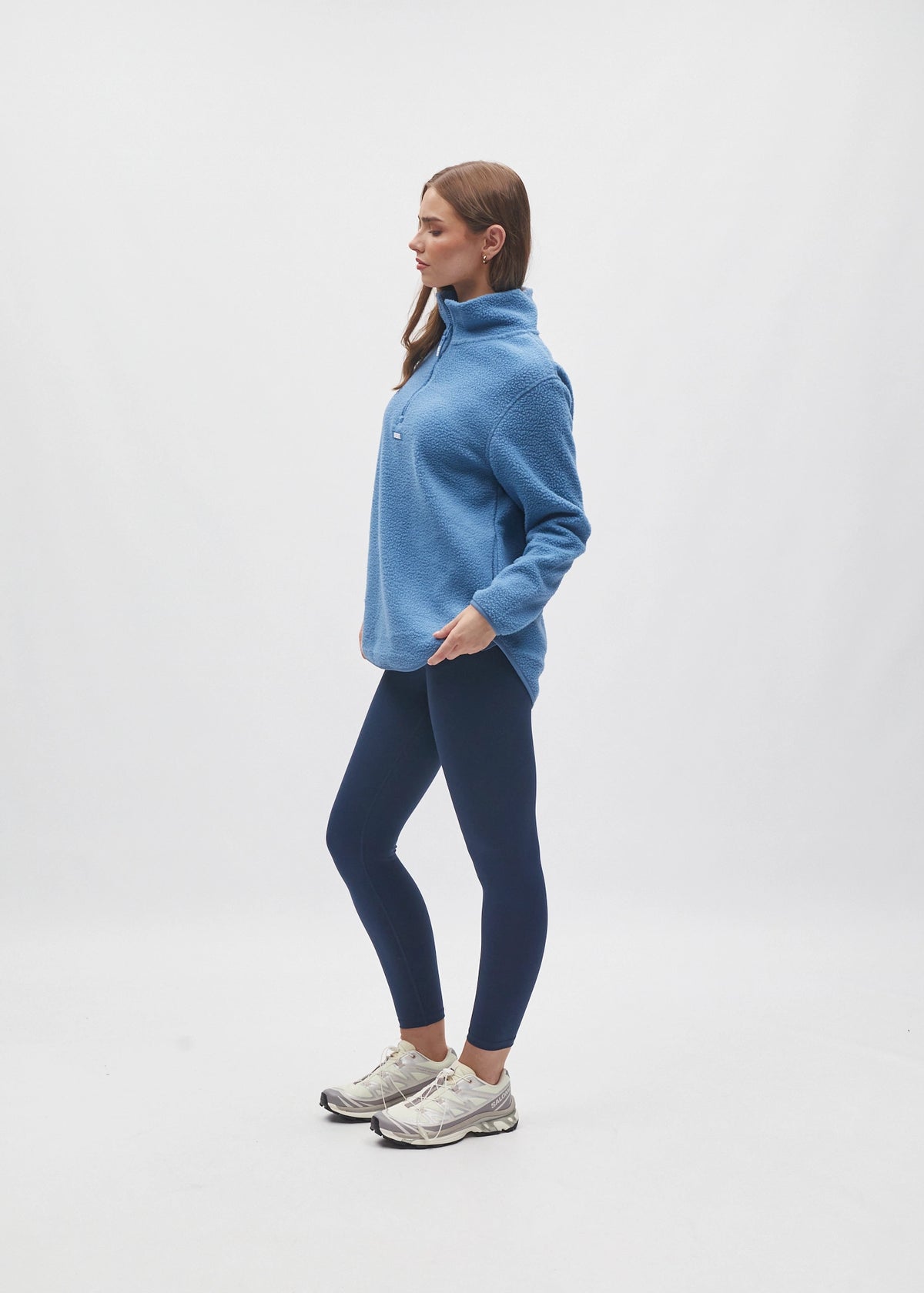 Luna Half Zip Pitch Blue