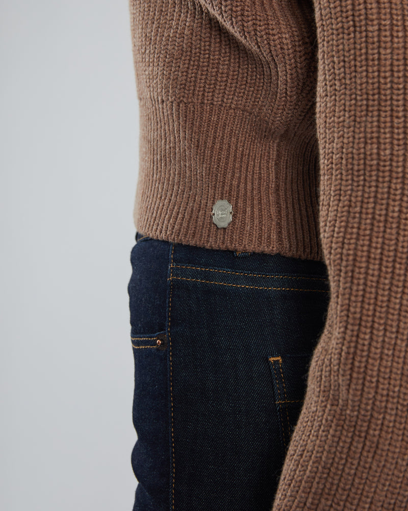 Marcelle Knit Mink Brown Melange