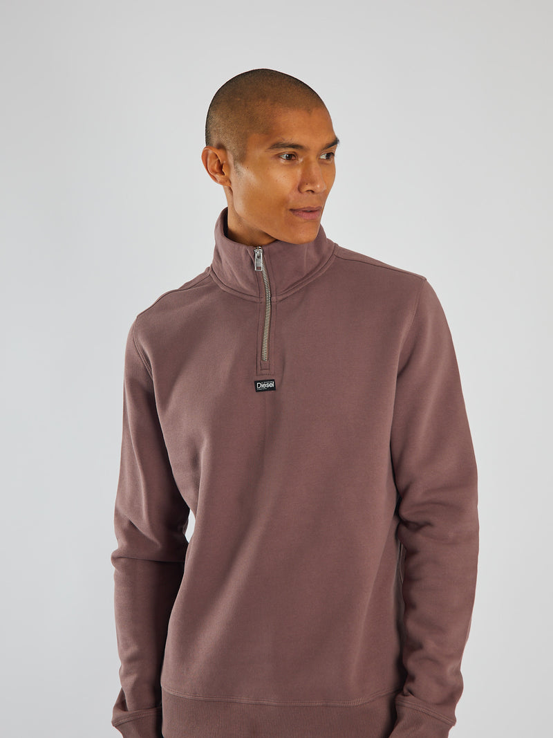 Max Half Zip Faded Plum