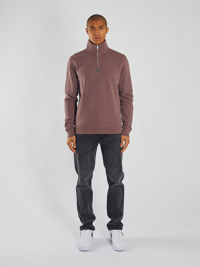 Max Half Zip Faded Plum