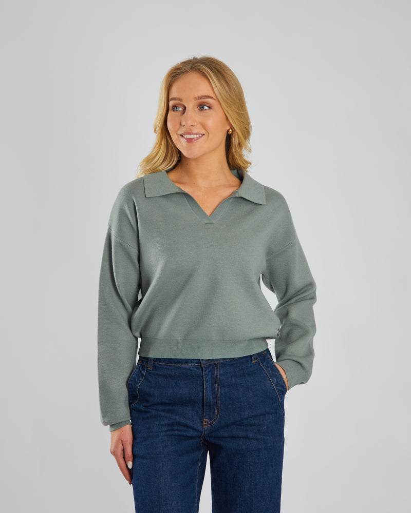 Milou Knit Sage Leaf