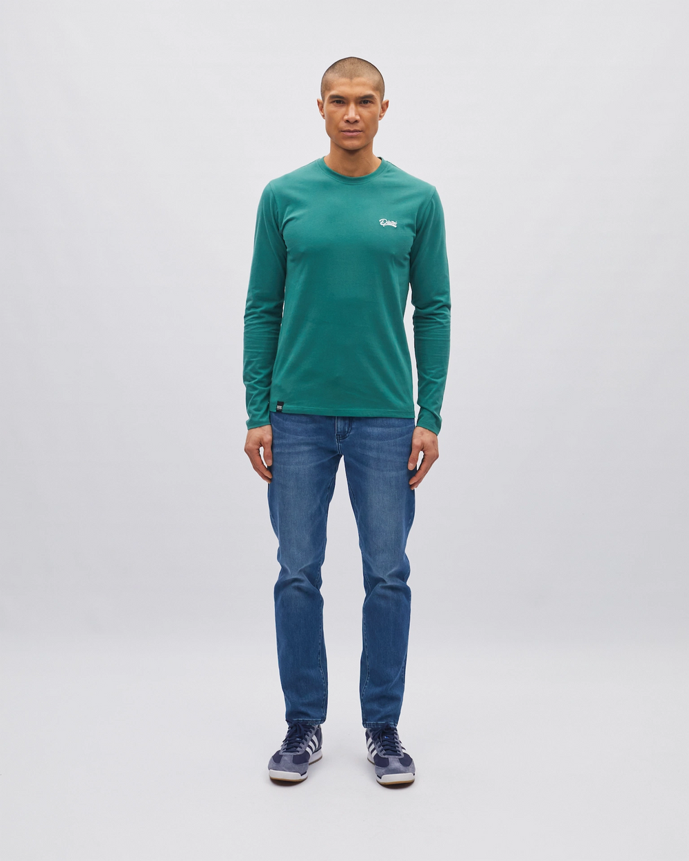 Basic Nilo Ls Tee Woodland Green