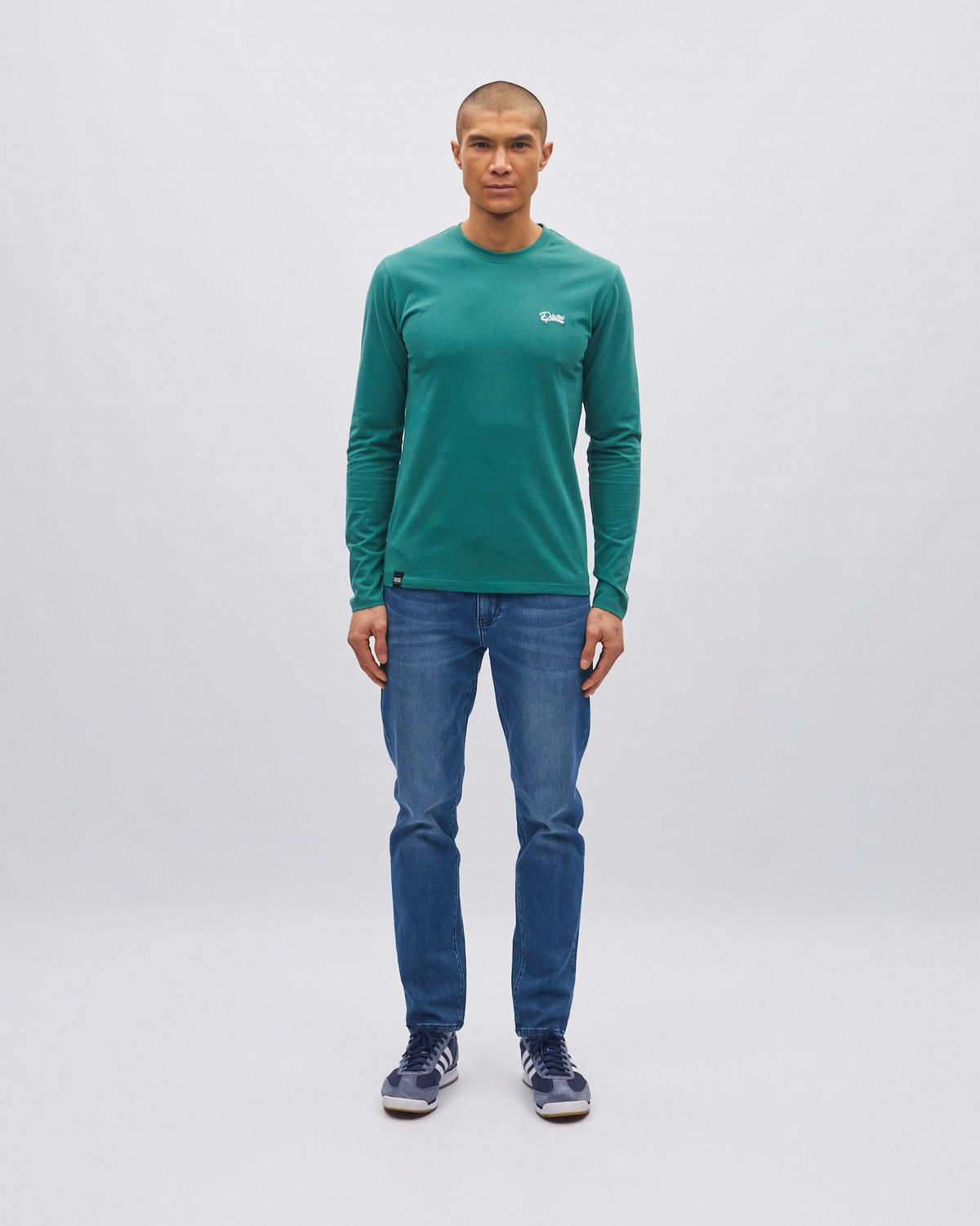 Basic Nilo Ls Tee Woodland Green