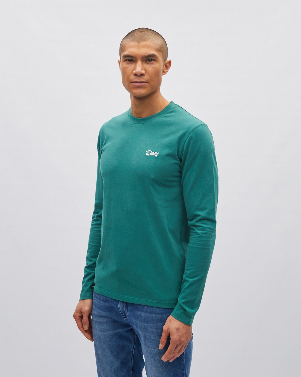 Basic Nilo Ls Tee Woodland Green