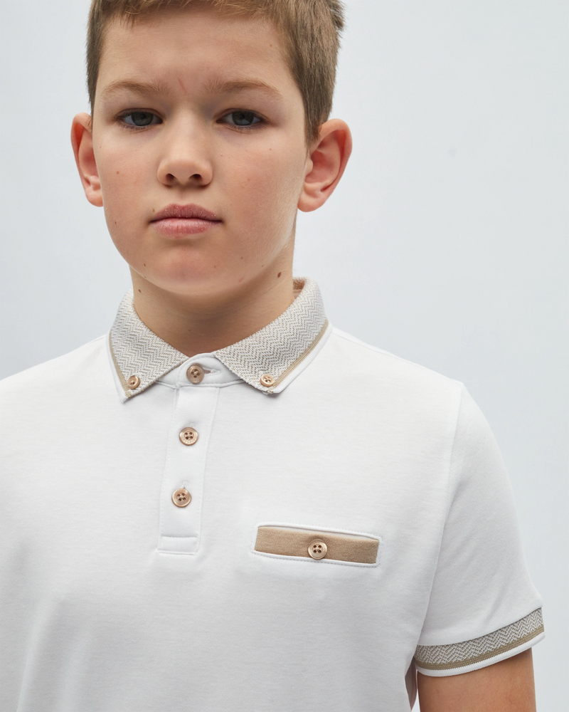 Nixon Polo White