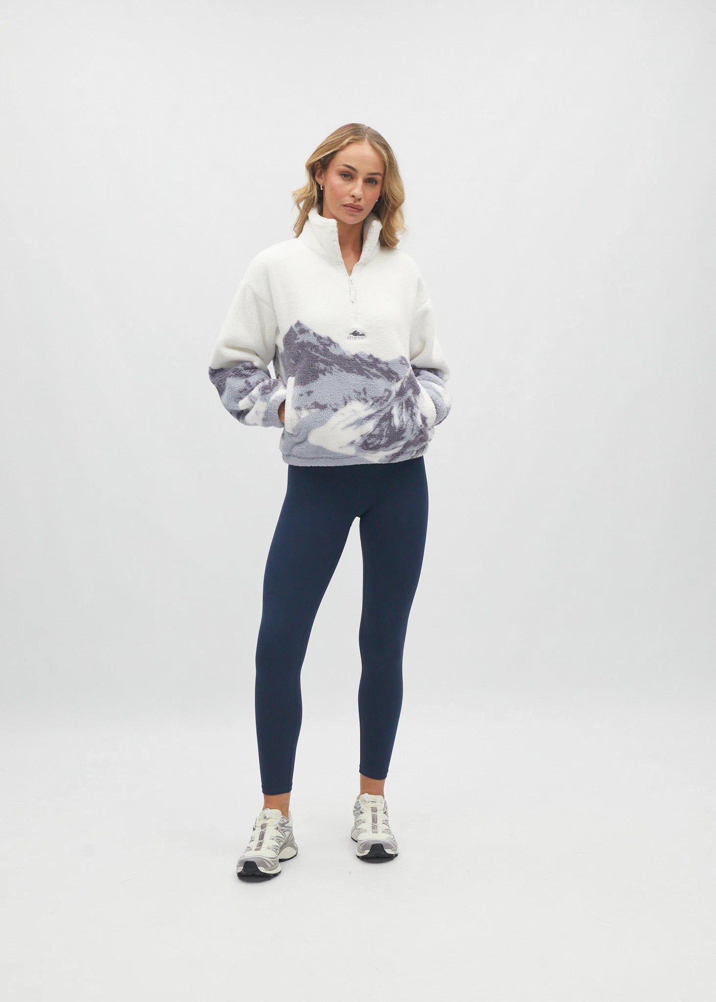 Nordic Half Zip Multi Blue