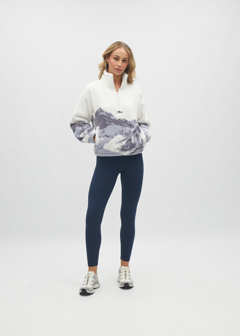 Nordic Half Zip Multi Blue