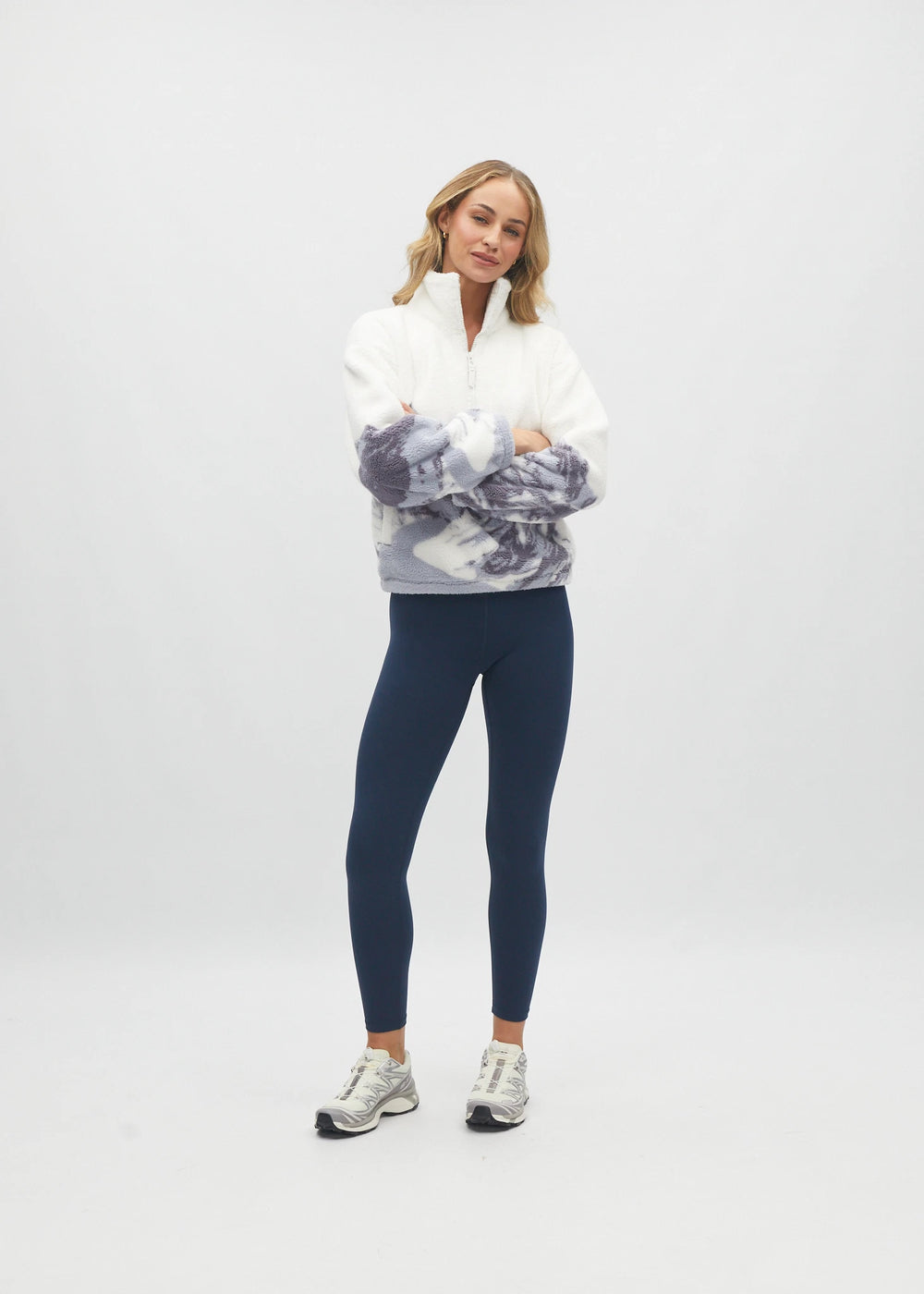 Nordic Half Zip Multi Blue