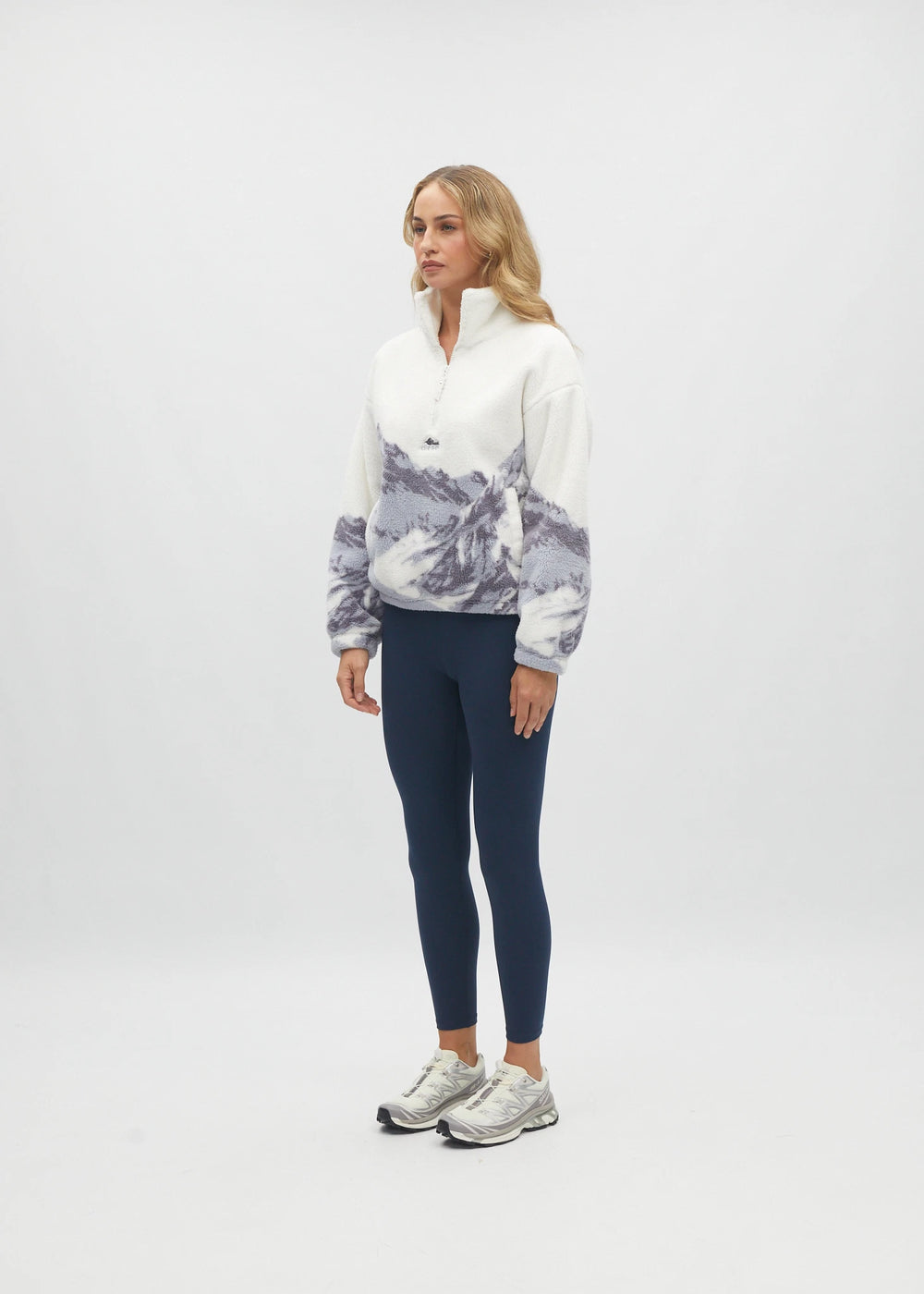 Nordic Half Zip Multi Blue