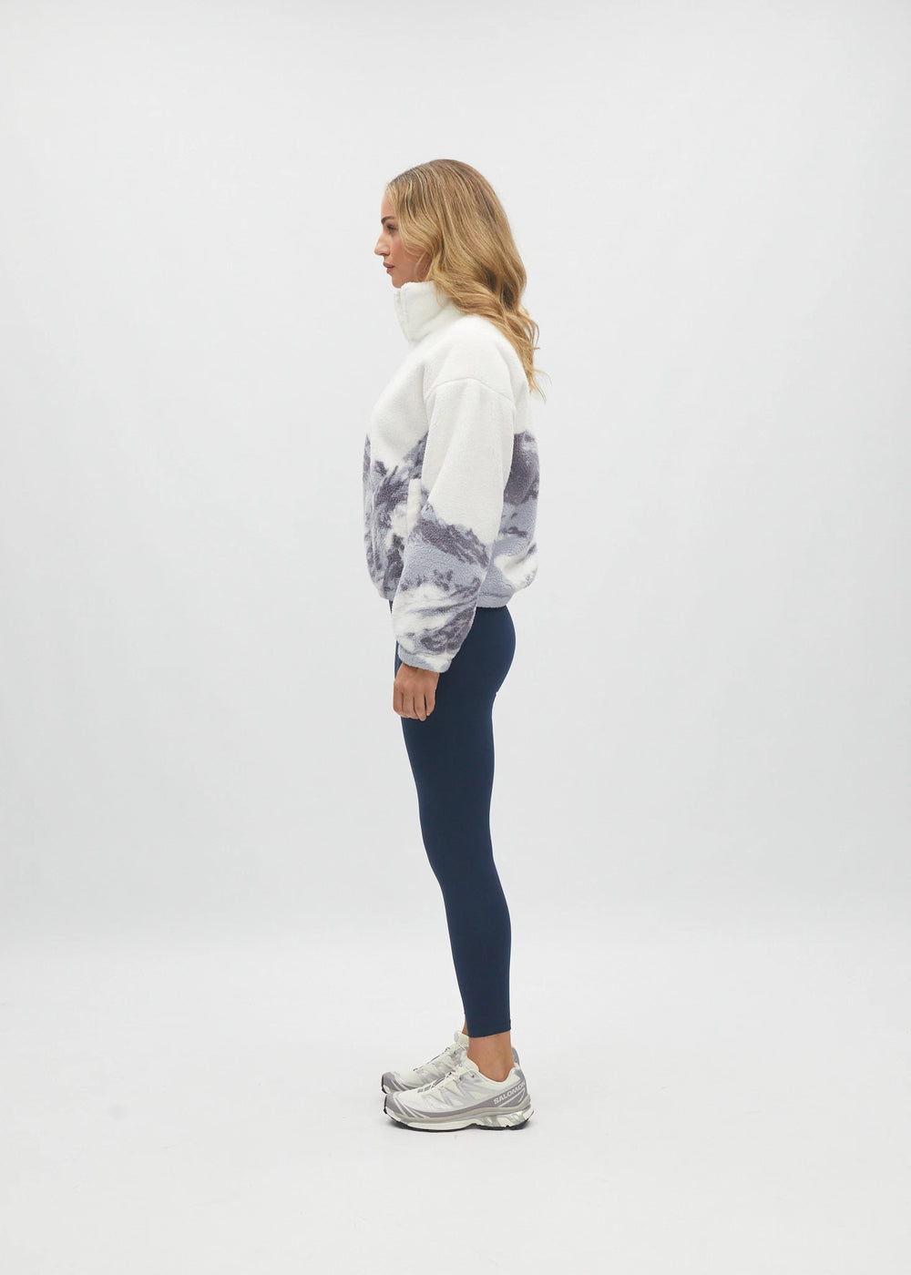 Nordic Half Zip Multi Blue