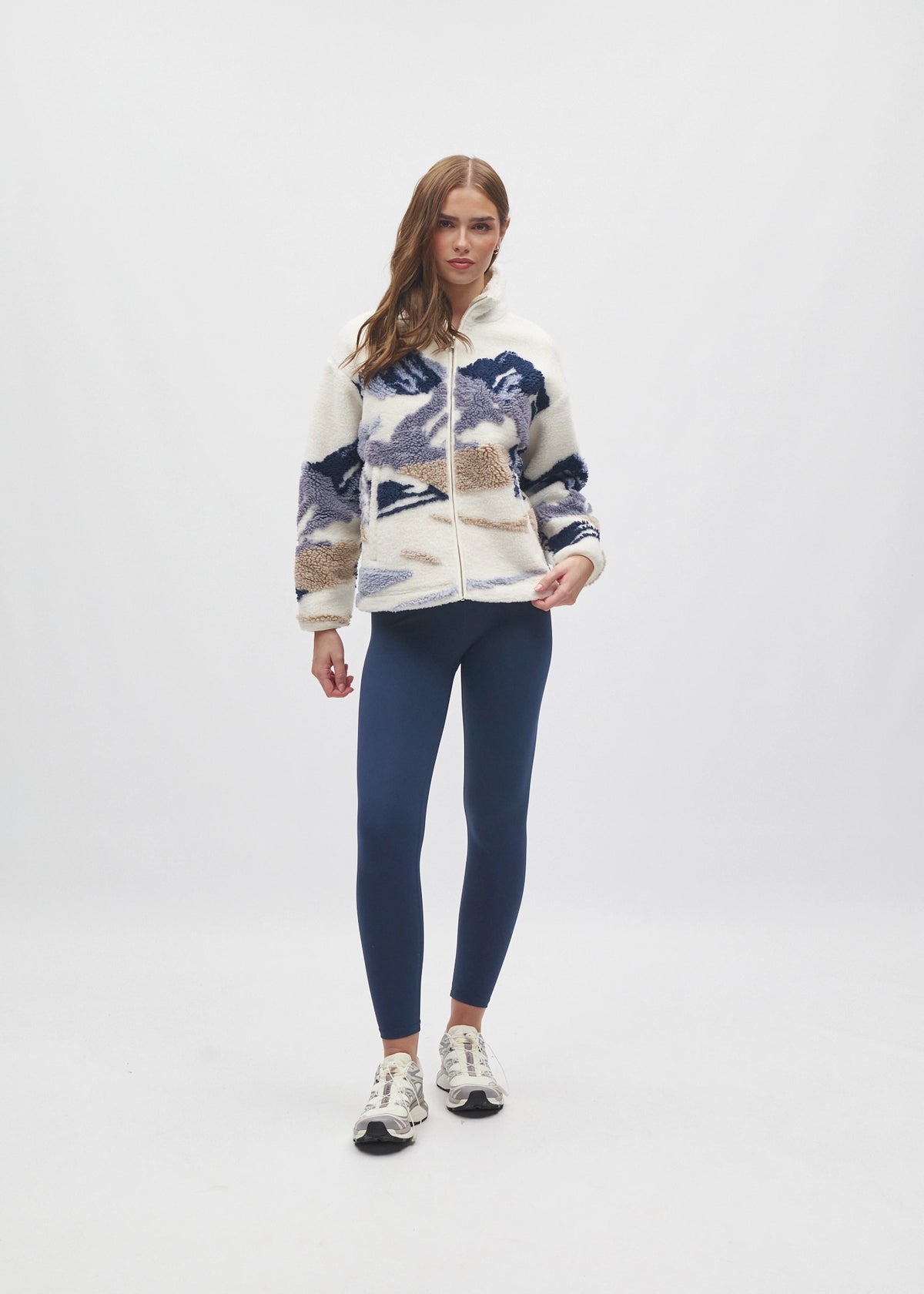 Novita Full Zip Multi Blue