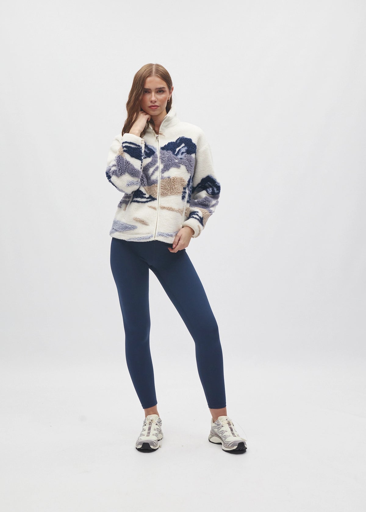 Novita Full Zip Multi Blue