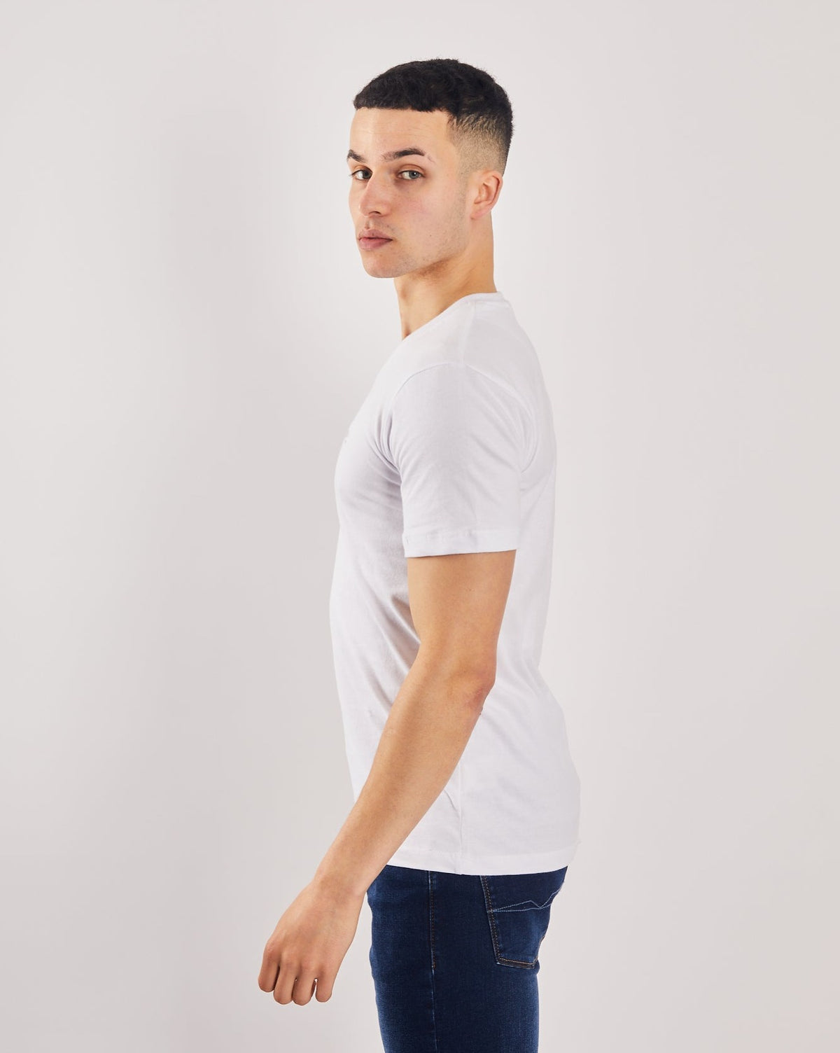 Basic Oakley V Neck Optic White
