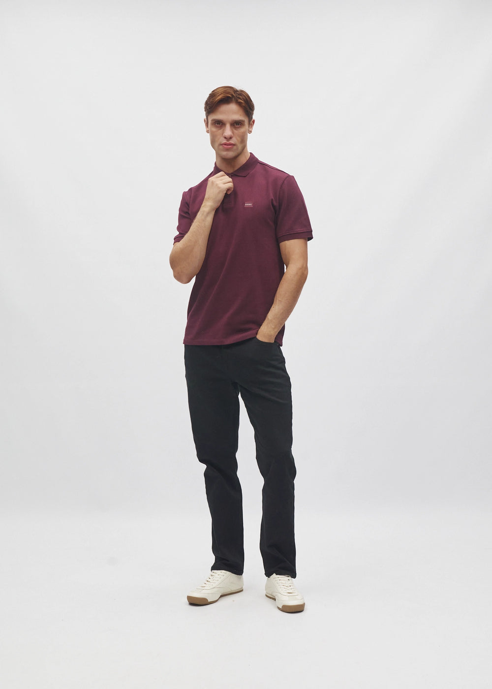 Jayden Polo Deep Burgundy