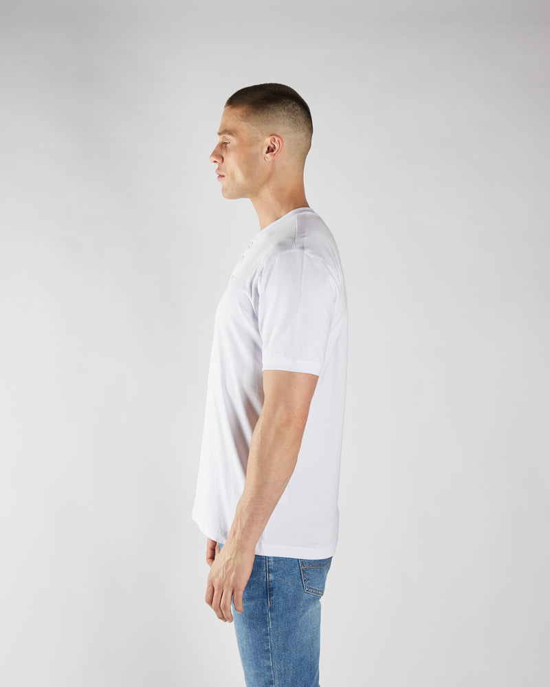 Pacey Henley Optic White