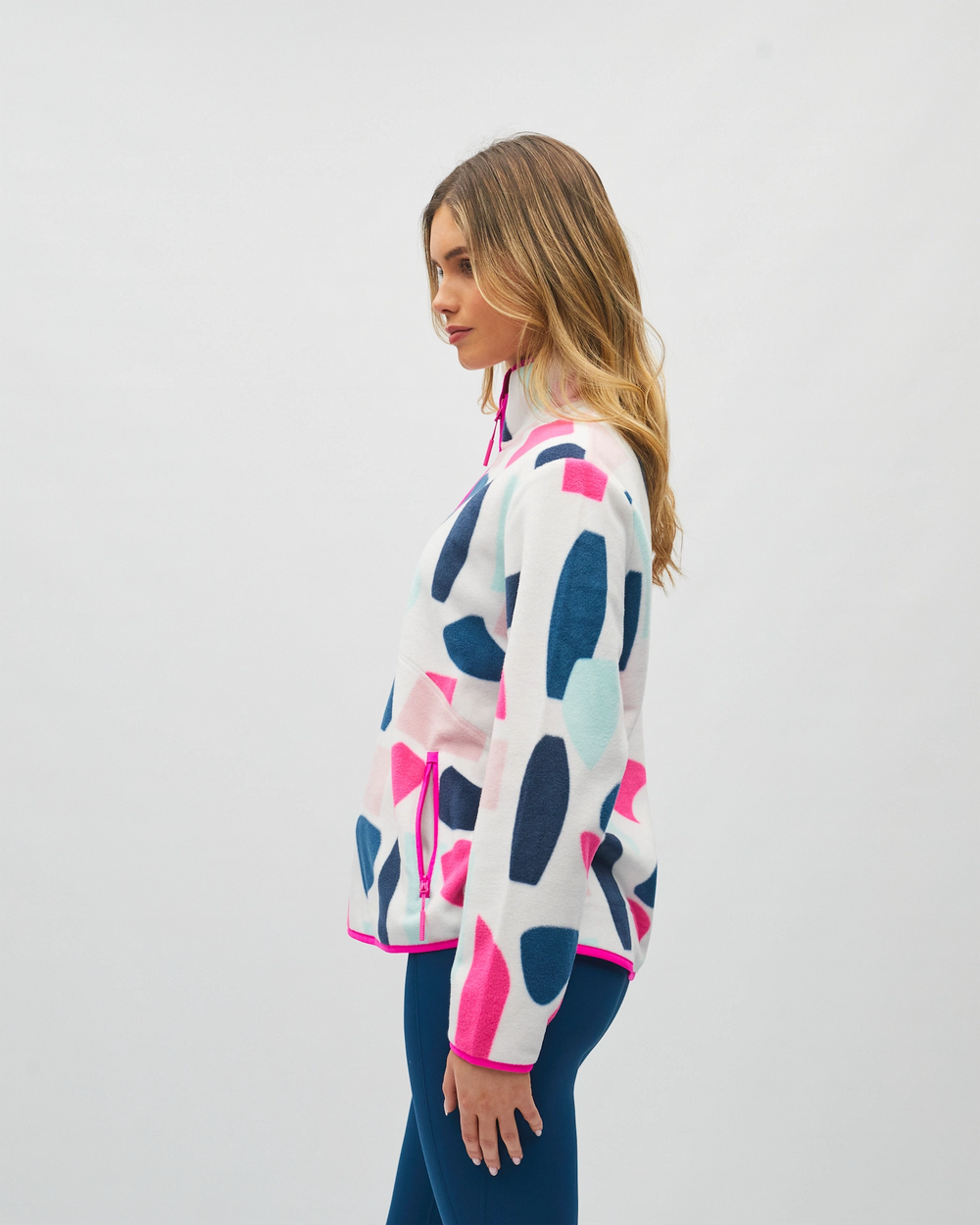 Poppy Half Zip Multi Colour