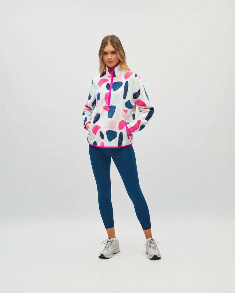 Poppy Half Zip Multi Colour